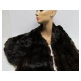 Vintage Genuine Fur Mink Cape / Shawl