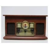 Unused VICTROLA Classic Entertainment System w/Turntable Stereo CD/Tape Player