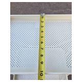 3-Tier Folding White Metal Display Stand