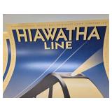Large Group of Great Looking Contemporary Deco Metro Transit HIAWATHA Line Train Posters