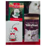 Group of Mint in Box Cat Christmas Ornaments