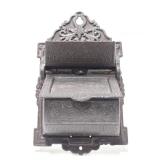 Ornate Antique Victorian Cast Iron Match Holder