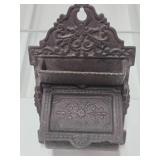 Ornate Antique Victorian Cast Iron Match Holder
