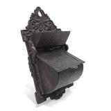 Ornate Antique Victorian Cast Iron Match Holder