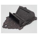 Ornate Antique Victorian Cast Iron Match Holder