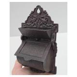 Ornate Antique Victorian Cast Iron Match Holder