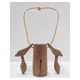 Antique Primitive Wood Cow or Camel "Clapper" Bell