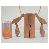 Antique Primitive Wood Cow or Camel "Clapper" Bell