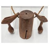 Antique Primitive Wood Cow or Camel "Clapper" Bell