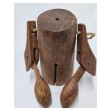 Antique Primitive Wood Cow or Camel "Clapper" Bell