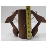 Antique Primitive Wood Cow or Camel "Clapper" Bell