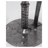 Antique Early German Arts & Crafts Iron Candlesticks by Hugo Berger - Circa 1910