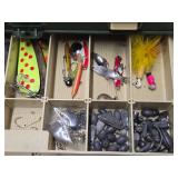 Nice Condition Large PLANO Tackle Box w/Supplies
