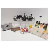 Fishing Lot of Good Reels w/ Supplies & Tackle