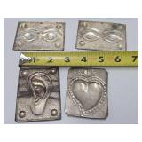 Group of Antique Victorian era Greek Orthodox "Tamata" Prayer or Offering Votives