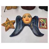 Excellent Lot of Hand Carved Folk Art Saints & Religious Figures etc
