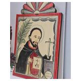 Excellent Lot of Hand Carved Folk Art Saints & Religious Figures etc