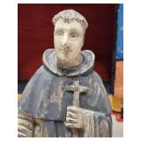 Excellent Lot of Hand Carved Folk Art Saints & Religious Figures etc