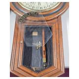 Pair of Antique Regulator Wall Clocks