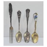 Collection of Vintage & Antique Sterling Silver Spoons & other Items #14
