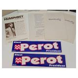 Assorted Political Memorabilia - Hubert Humphrey Signed Photo