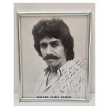 Framed Vintage Autographed Photo of Edward James Olmos w/Inscription