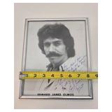 Framed Vintage Autographed Photo of Edward James Olmos w/Inscription