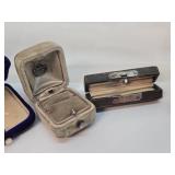 Lot of Vintage & Antique Small Items - Advertising Currency, Old Return Tags, Crucifixes, Antique Jewelry Cases etc