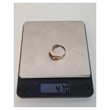 Antique 10K Gold Ring w/Ruby - Knights of Columbus - 4.7 grams