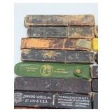 Large Lot of Antique Straight Razor BOXES ONLY