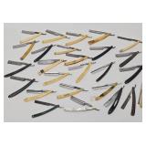Large Lot of Antique Straight Razors