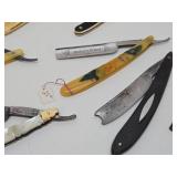 Large Lot of Antique Straight Razors