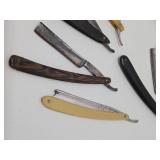 Large Lot of Antique Straight Razors