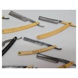 Large Lot of Antique Straight Razors