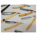 Large Lot of Antique Straight Razors