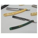 Large Lot of Antique Straight Razors