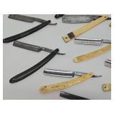 Large Lot of Antique Straight Razors