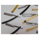 Large Lot of Antique Straight Razors