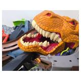 2 Complete HOT WHEELS Race Track Sets SHARK PARK & T-Rex Rampage