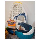 2 Complete HOT WHEELS Race Track Sets SHARK PARK & T-Rex Rampage