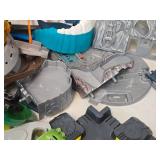 2 Complete HOT WHEELS Race Track Sets SHARK PARK & T-Rex Rampage