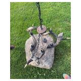 Very Cool Genuine Kudu Horn Chandelier w/Safari Themed Trim