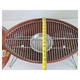 Unused Metal Football Tailgate Grill