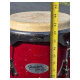 Quality Vintage Conga Drums w/Rolling Stand