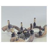 Very Cool Genuine Kudu Horn Chandelier w/Safari Themed Trim
