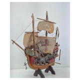 Very Good Early Spanish Galleon Ship Replica