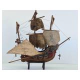Very Good Early Spanish Galleon Ship Replica