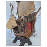Very Good Early Spanish Galleon Ship Replica
