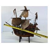 Very Good Early Spanish Galleon Ship Replica