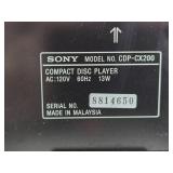 SONY Model CDP-CX200 CD Player/Changer - Powers on Properly But Appears to be Jammed